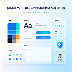 万年建站-网站UI设计：如何用视觉语言传递品牌信任感